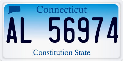 CT license plate AL56974