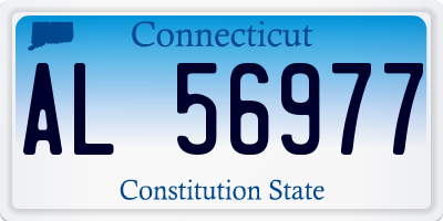 CT license plate AL56977