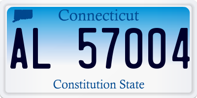 CT license plate AL57004
