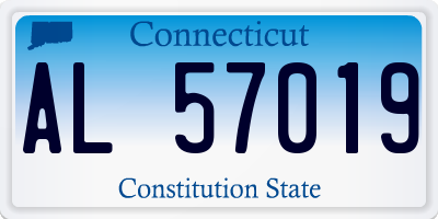 CT license plate AL57019