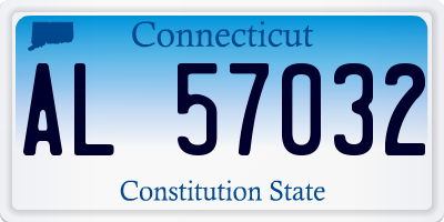 CT license plate AL57032