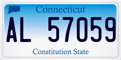 CT license plate AL57059