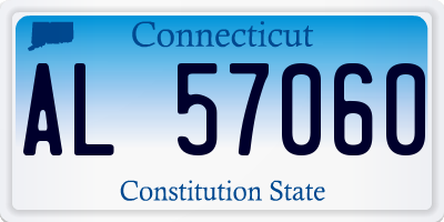 CT license plate AL57060