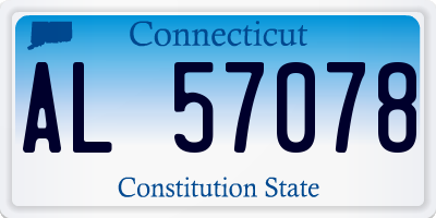 CT license plate AL57078
