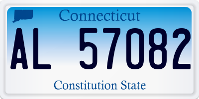 CT license plate AL57082