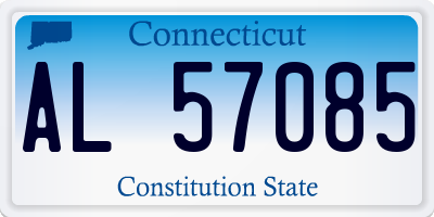 CT license plate AL57085