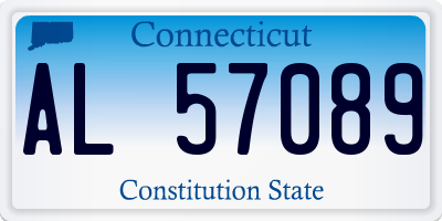 CT license plate AL57089