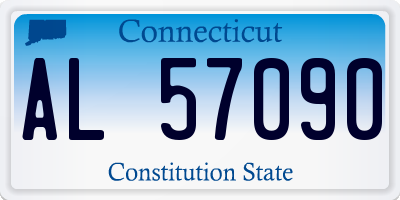 CT license plate AL57090