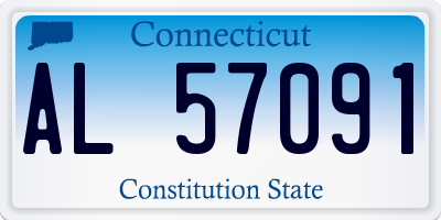 CT license plate AL57091