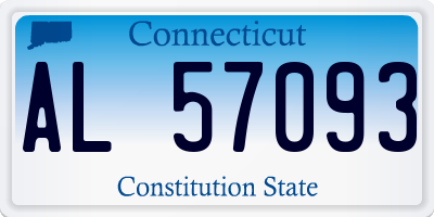 CT license plate AL57093