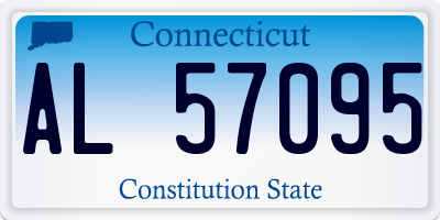 CT license plate AL57095