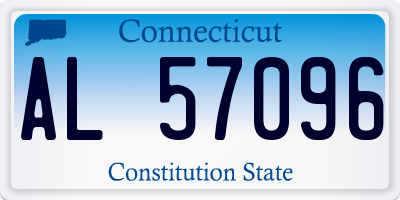 CT license plate AL57096