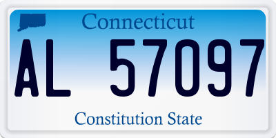CT license plate AL57097