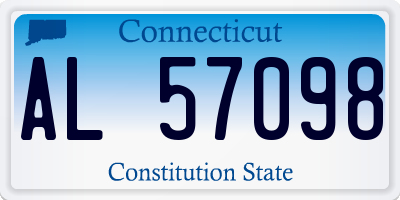 CT license plate AL57098