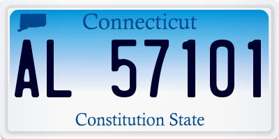 CT license plate AL57101