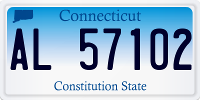 CT license plate AL57102