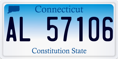 CT license plate AL57106