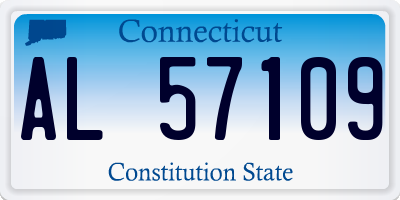 CT license plate AL57109