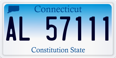 CT license plate AL57111