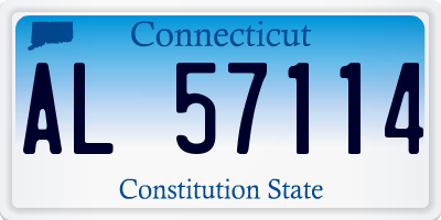 CT license plate AL57114