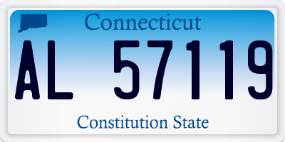 CT license plate AL57119