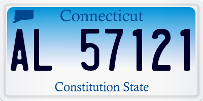 CT license plate AL57121