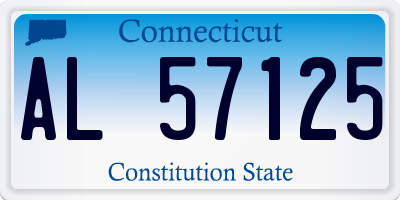 CT license plate AL57125