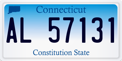 CT license plate AL57131