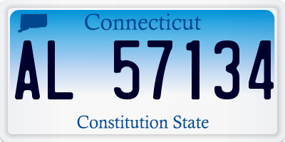 CT license plate AL57134