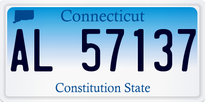 CT license plate AL57137