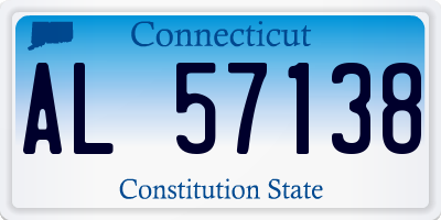 CT license plate AL57138