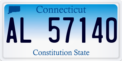 CT license plate AL57140