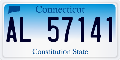 CT license plate AL57141