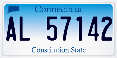 CT license plate AL57142
