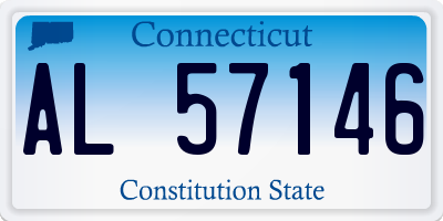 CT license plate AL57146