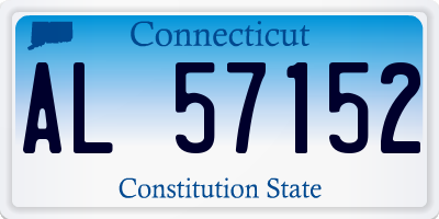 CT license plate AL57152