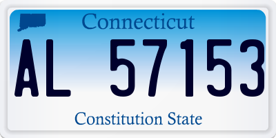 CT license plate AL57153