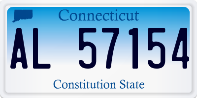 CT license plate AL57154