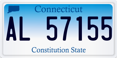 CT license plate AL57155