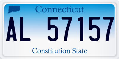 CT license plate AL57157