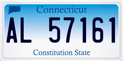 CT license plate AL57161