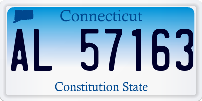 CT license plate AL57163