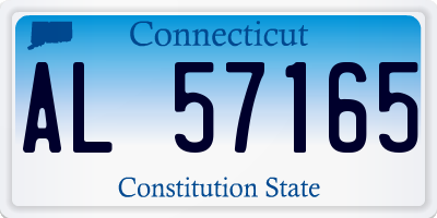 CT license plate AL57165