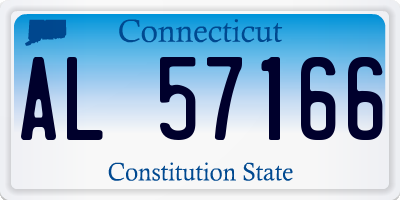 CT license plate AL57166