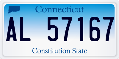 CT license plate AL57167
