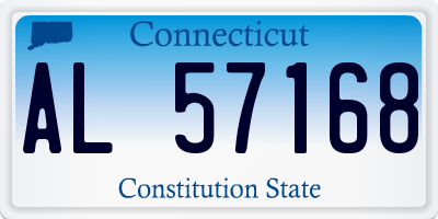 CT license plate AL57168