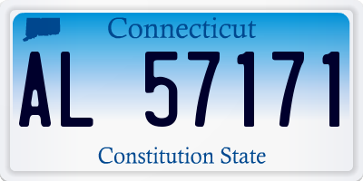 CT license plate AL57171