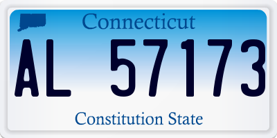 CT license plate AL57173