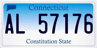 CT license plate AL57176