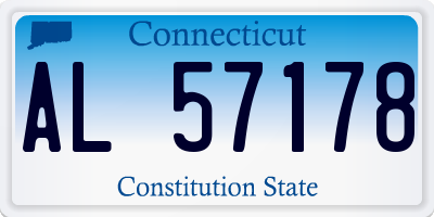 CT license plate AL57178